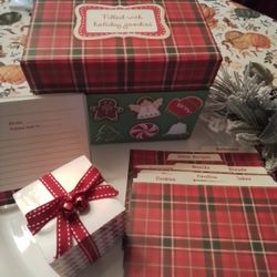 Hallmark Christmas Large Recipe Box