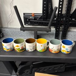 Starbucks Assorted “You Are Here” Mugs - Qty 6