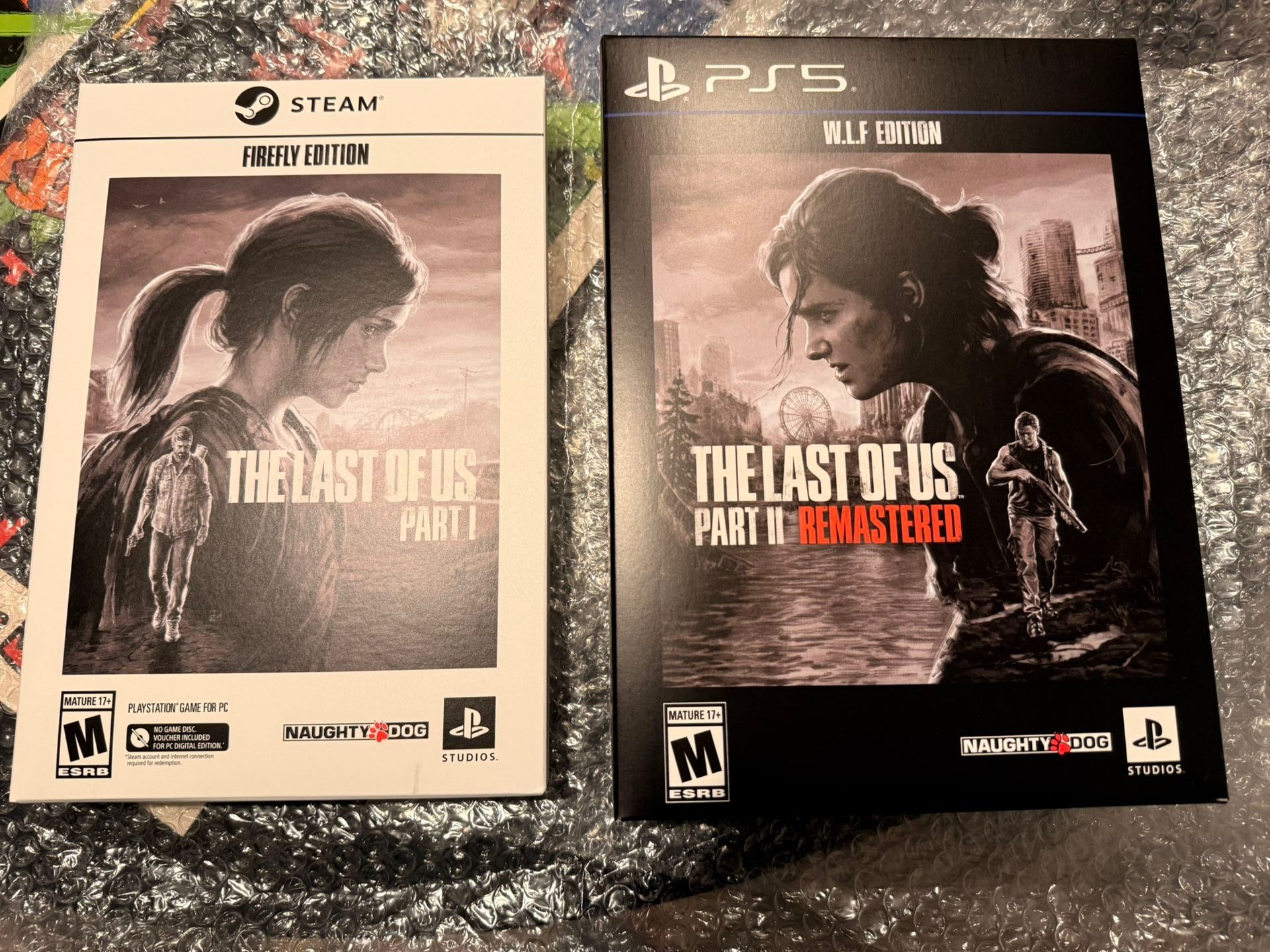 Last of Us Part I Firefly Edition Steam New unsealed box with unused code and un removed items all complete never used. Last of Us Part New sealed box