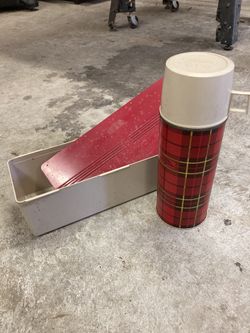 Thermos With Case  Vintage