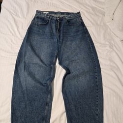 Zara barrel blue denim jeans Size 34