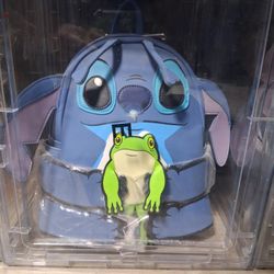 LOUNGEFLY Boxlunch- Disney Lilo & Stitch Frog Figural Mini Backpack