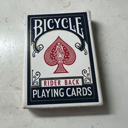 Vintage Bicycle Rider Back Playing Cards