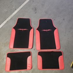 Floor Mats Red And Black New $10