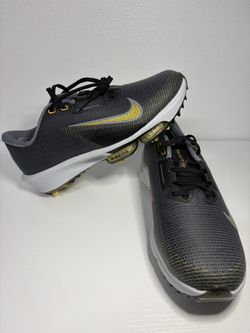 Nike Air Zoom Infinity Tour Next Golf  Black Gold Sz 9 W FD0218-003 New No Box