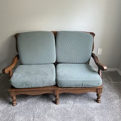 Wood Loveseat/couch