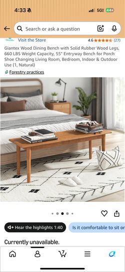 Entryway long wooden bench