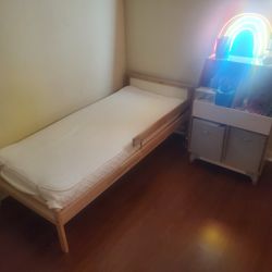 Kids Bed + Toy/Book Case