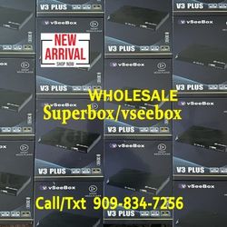 VSEEBOX V3 PLUS supreme  new Model  SMART TV BOX Wholesale reseller  S6 Ultra super box  Superbox S6 PRO