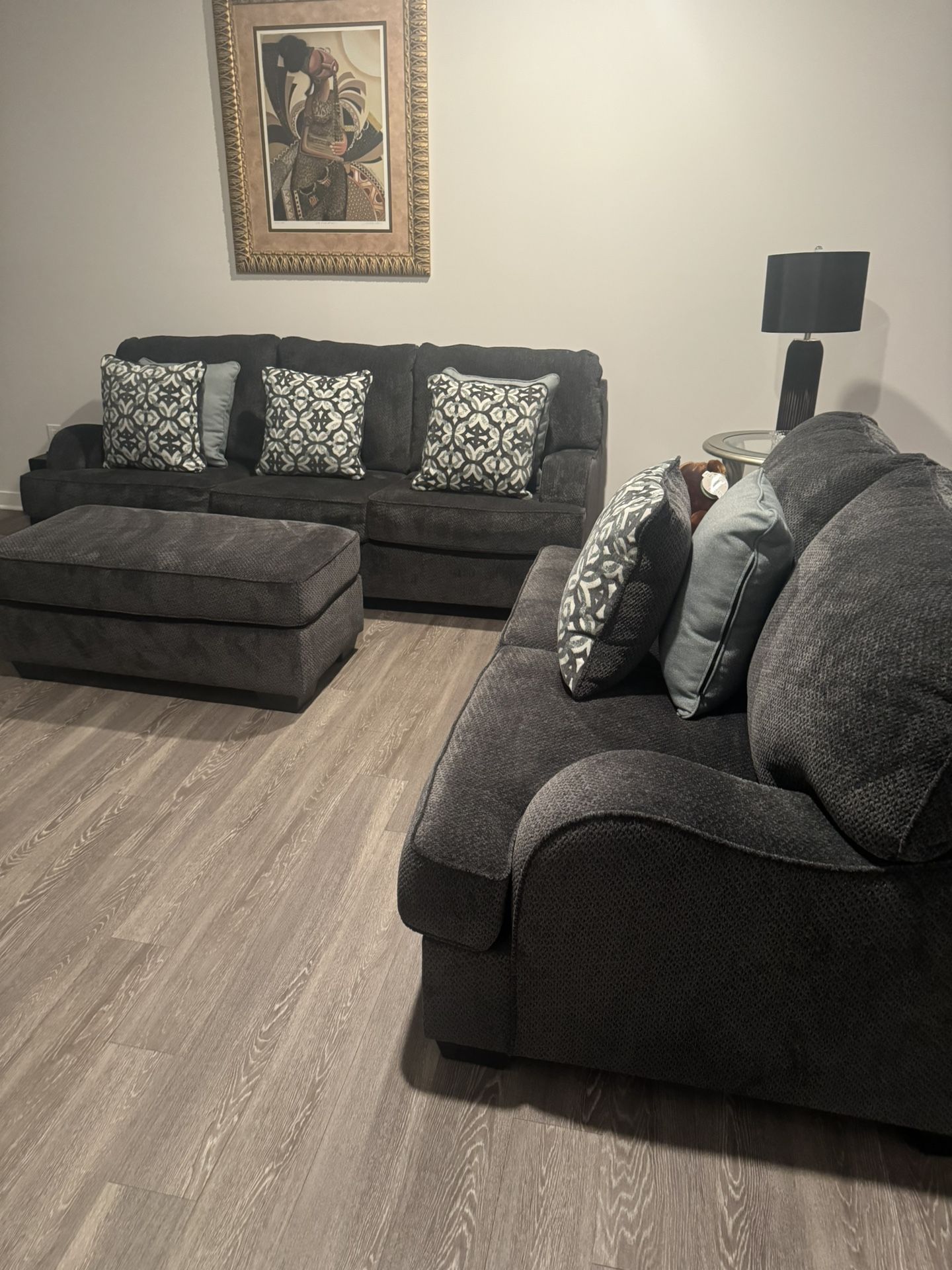 Grey And White Living Room Set