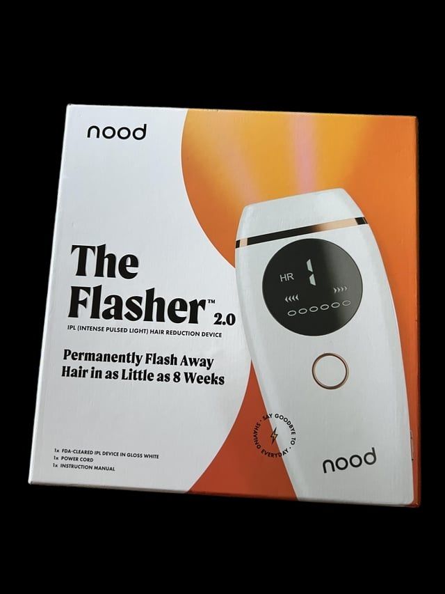 Nood Flasher 2.0 IPL Laser Hair Removal Device for Women & Men Pain-free