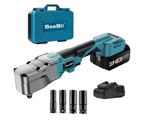 Seesii 1/2" Cordless Right Angle Impact Wrench, 220 Ft-lbs