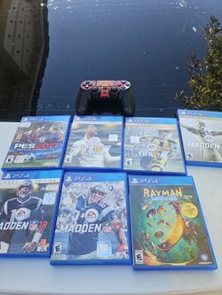PlayStation 4 video game and remote control