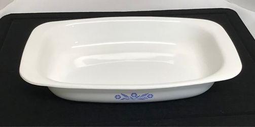 Corning Ware P-21 Roaster 13 x 9 x 2 Blue Cornflower