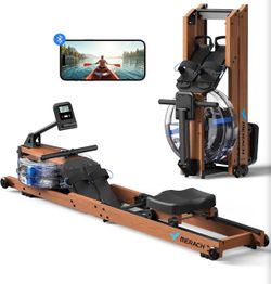 R280 Water Rowing Machine, Foldable & Space-Saving, 400lbs Capacity