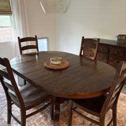 Pottery Barn Benchwright Dining Set - 4 Chairs