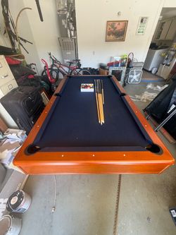 Pool Table with Cues