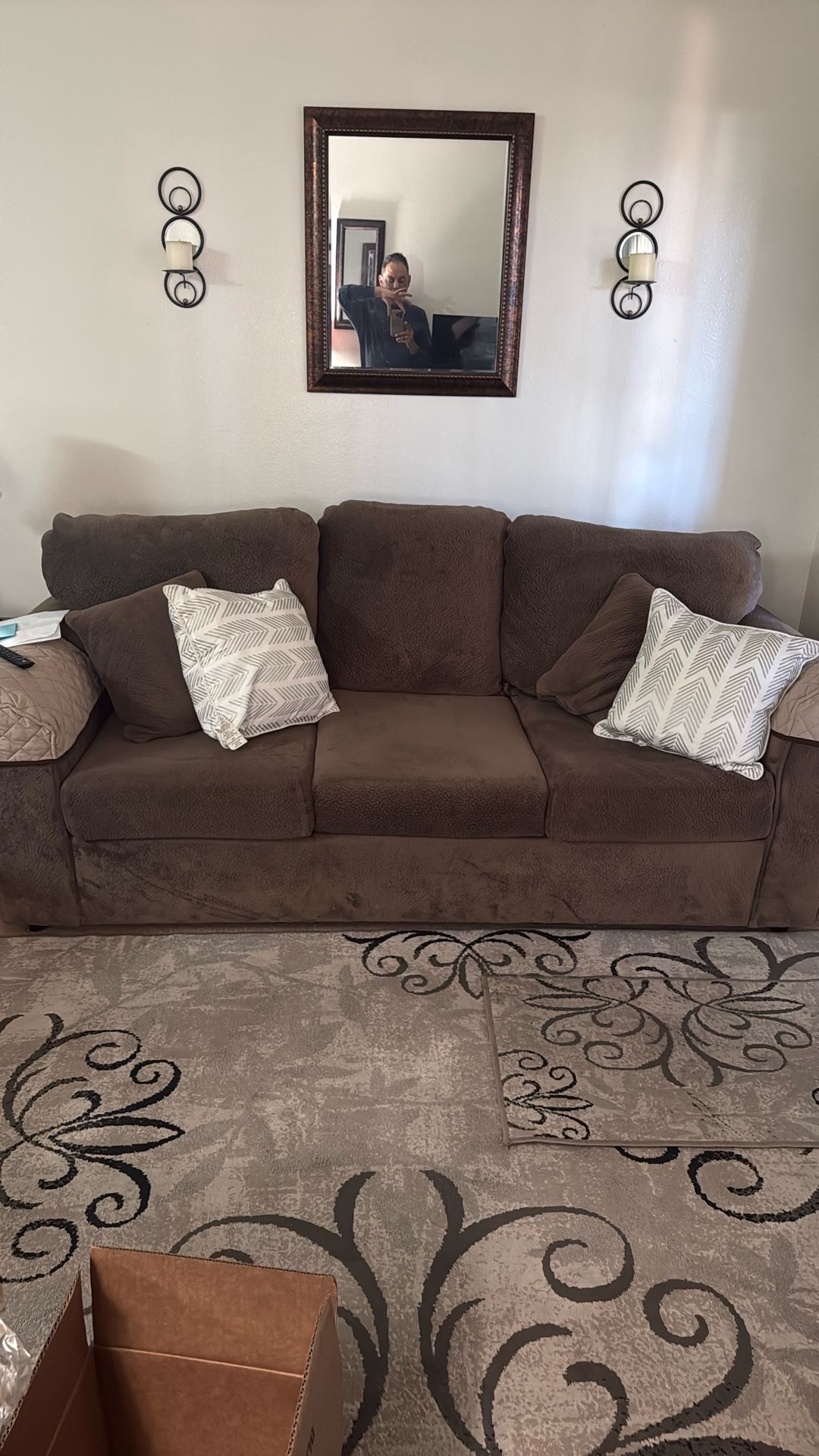 Lightly Used Brown Couch