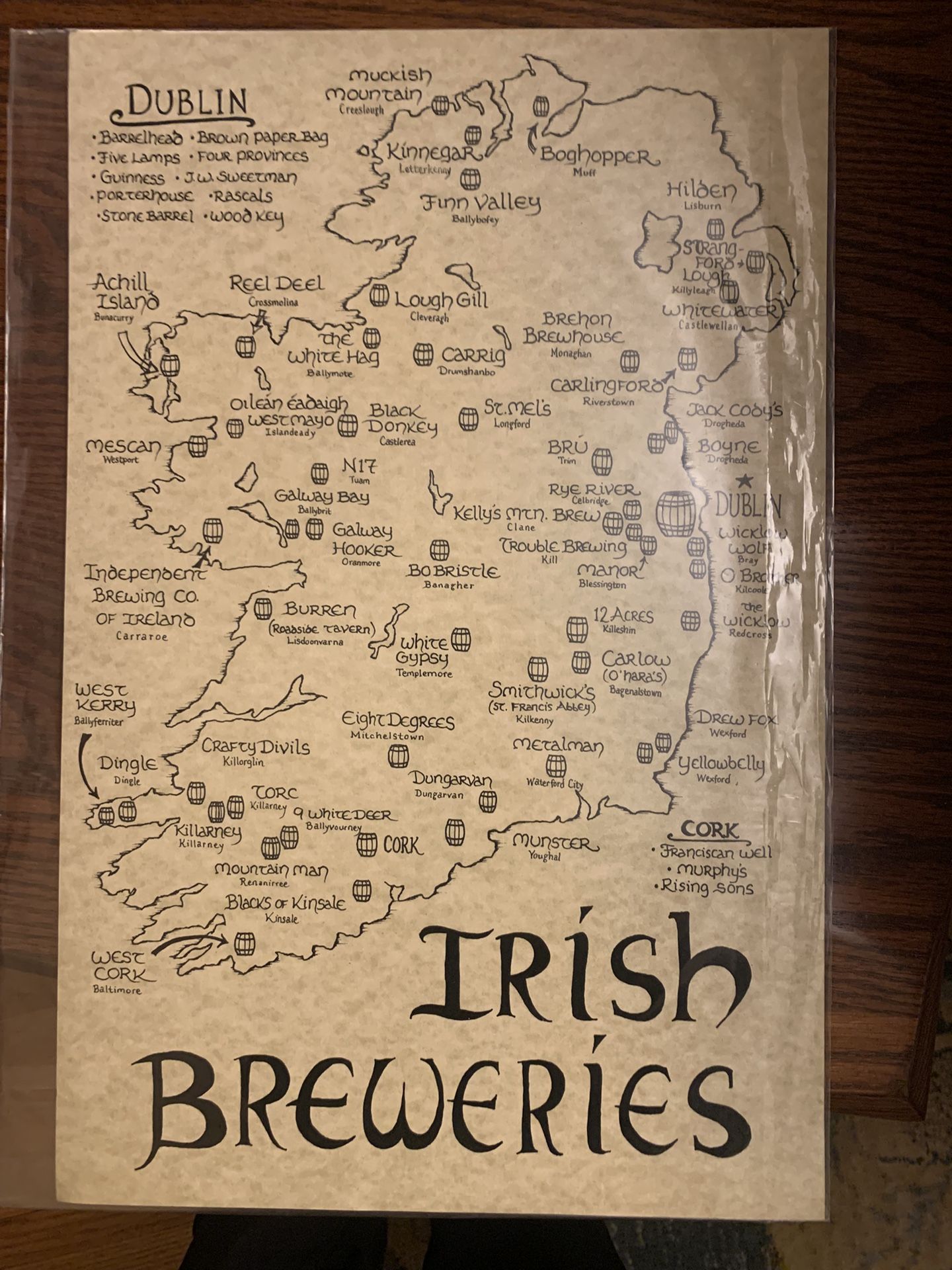 Map Of Irish Breweries 