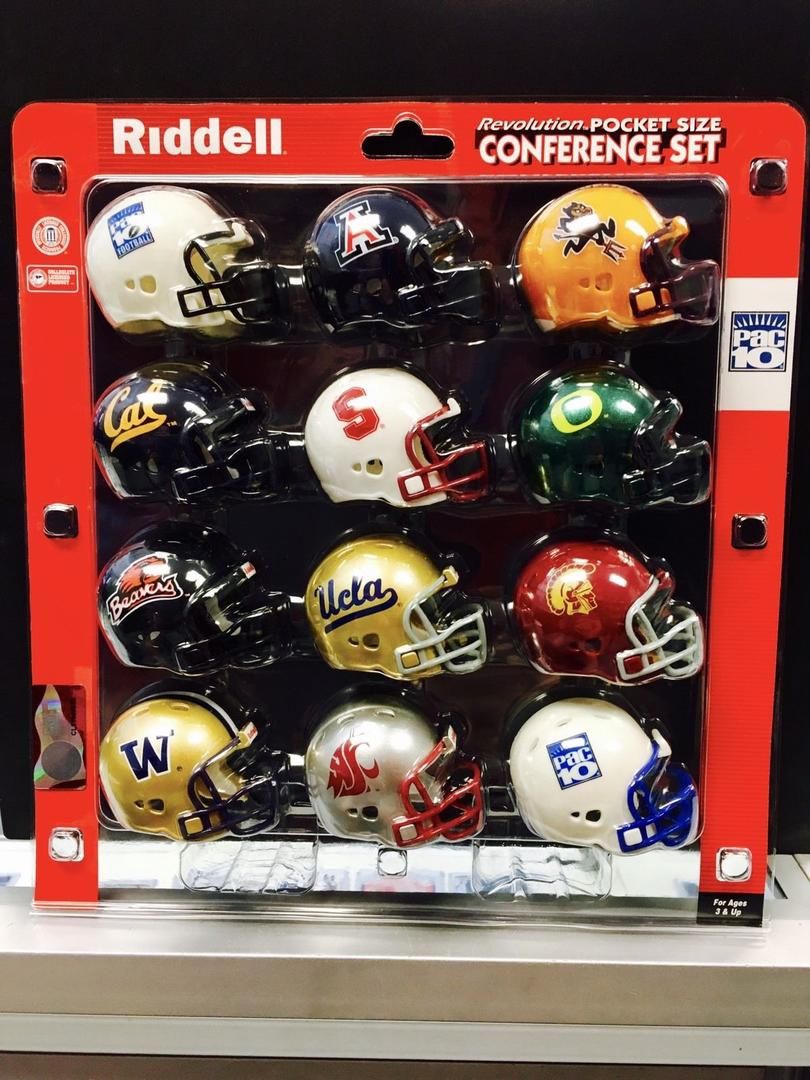 RARE!!! NCAA Riddell Pocket pro Helmet Set