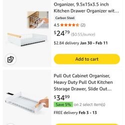 Pull Out Cabinet Organizer Slide Out Storage Shelves Sturdy with Sticky Nano Film Sliding Drawer
AMAZON PICTURE IS SIMILAR 
