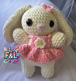 Handmade Crochet Bunny Rabbit 