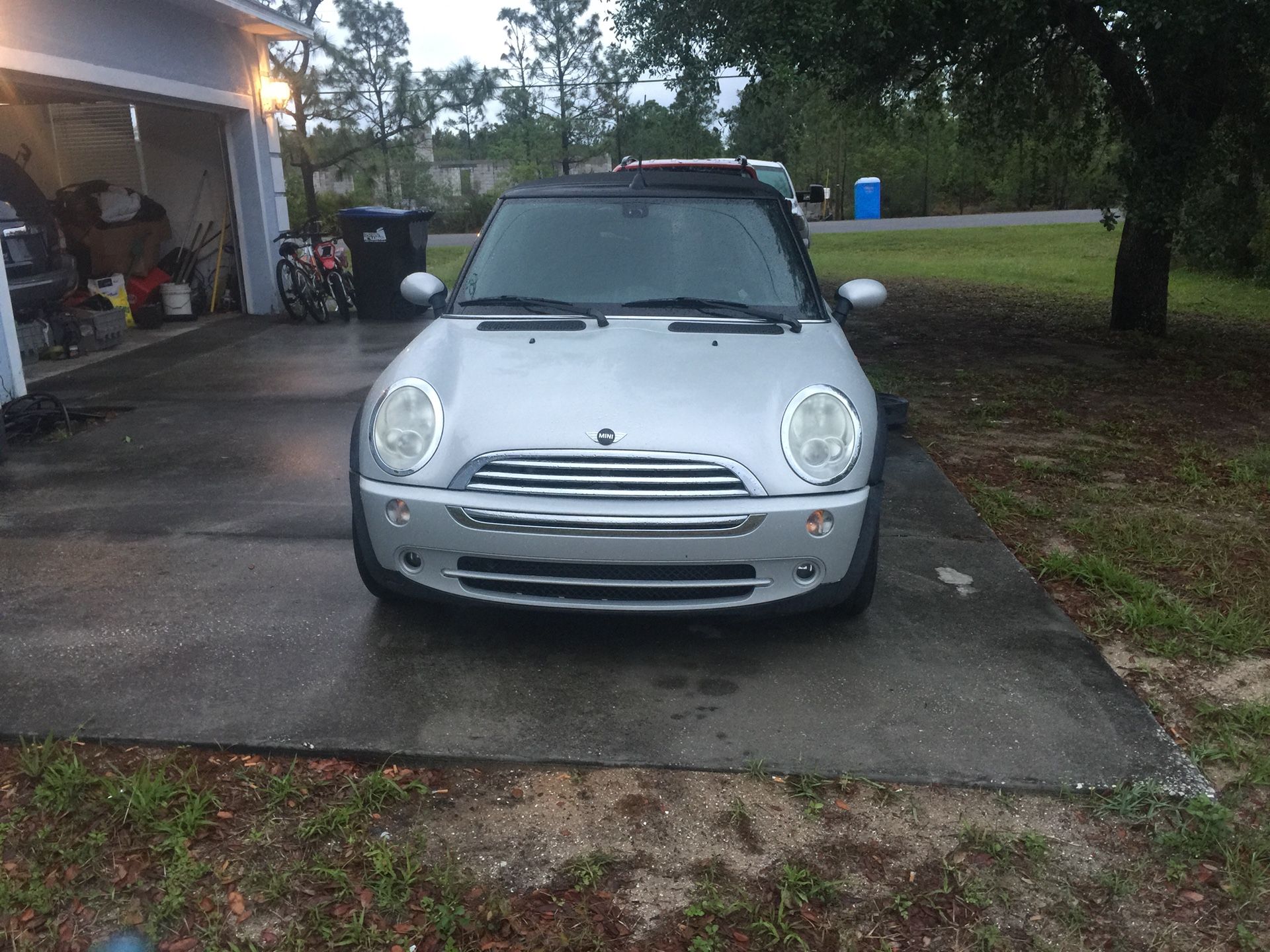 Mini Cooper sidewalk convertible