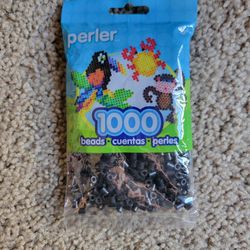 Black Perler Beads 1000 Count NEW