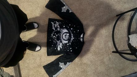 Y2K cropped long sleeve tee