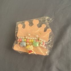 Bracelet with earrings for little girls