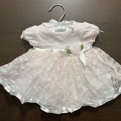 Koala Baby Boutique Newborn Onesie Pink Formal Dress