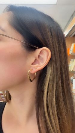 14k Heart Earrings