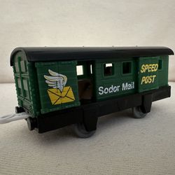 Thomas Train & Friends Trackmaster Sodor Mail Car Green Speed Post