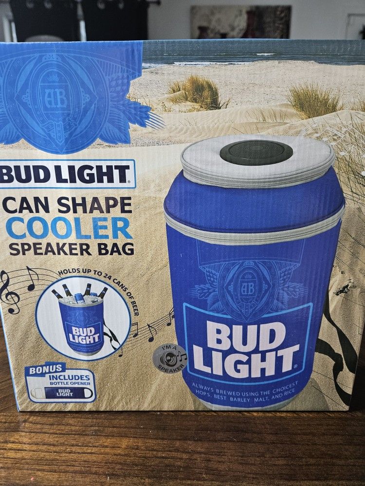 Bud Light Can Shape Cooler Speaker