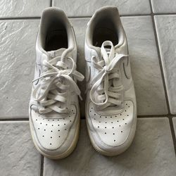 Nike Air Force White Sneakers size 8