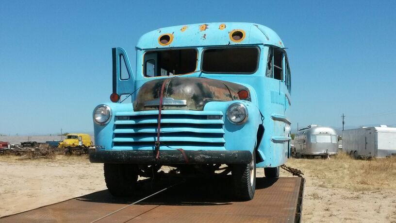1950 Chevy Shorty School Bus!
