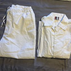 Men’s XL All White Outfit