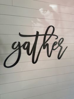 Large Metal Gather Sign