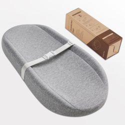 Blissful Changing Pad Ultra Soft Cover Waterproof Lining Adjustable Safety Belt Non Skid Base Fits Most Changing Tables.   Drill free installation  Fo