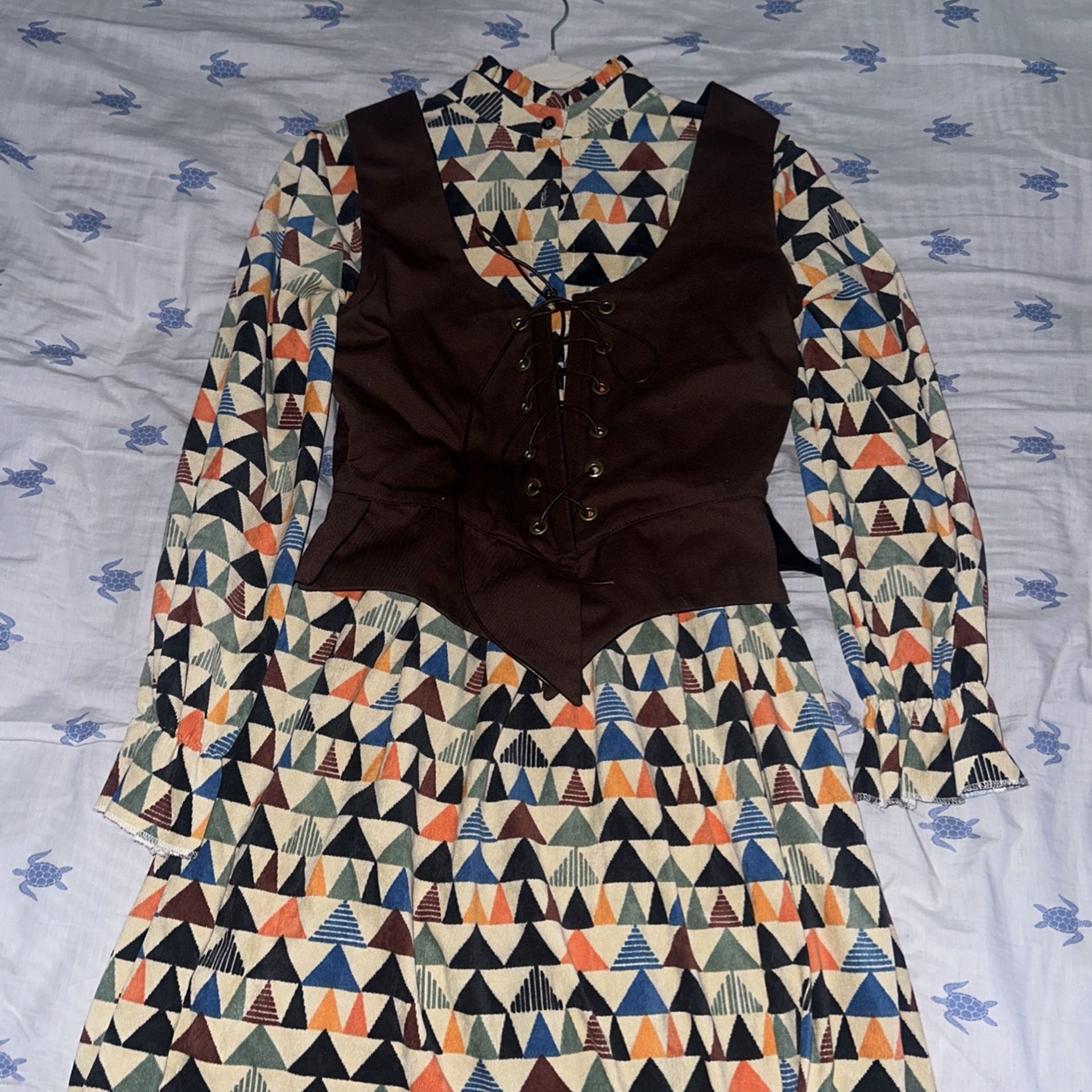 Dress with corset top