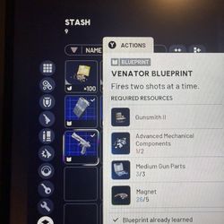 Arc raiders Venator blueprint
