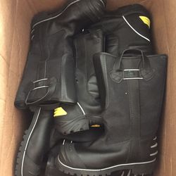 NEW leather FIREFIGHTER boots