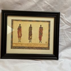 Framed Art Approximately 9.5 X 11.5 Inches