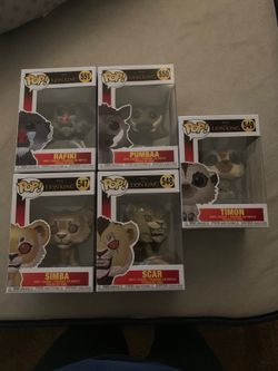 Lion King live action complete set pop vinyl