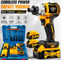 Yunxi Cordless Impact Wrench Kit 21V