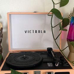 Victrola Record Player, Vinyls, Cleaning Accessories 