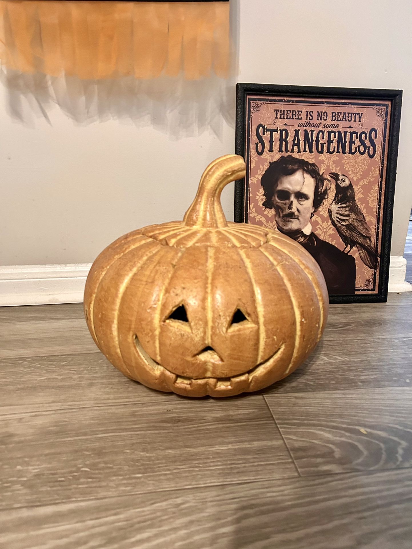 Halloween Large Ceramic Pumpkin π & More!
