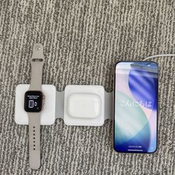 Apple IPhone 15 Plus 128GB w/ Apple Watch, Ear Buds And Charger