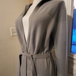 JUNIOR GRAY CARDIGAN Sz SMALL