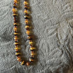 Amber  Crystal Necklace 